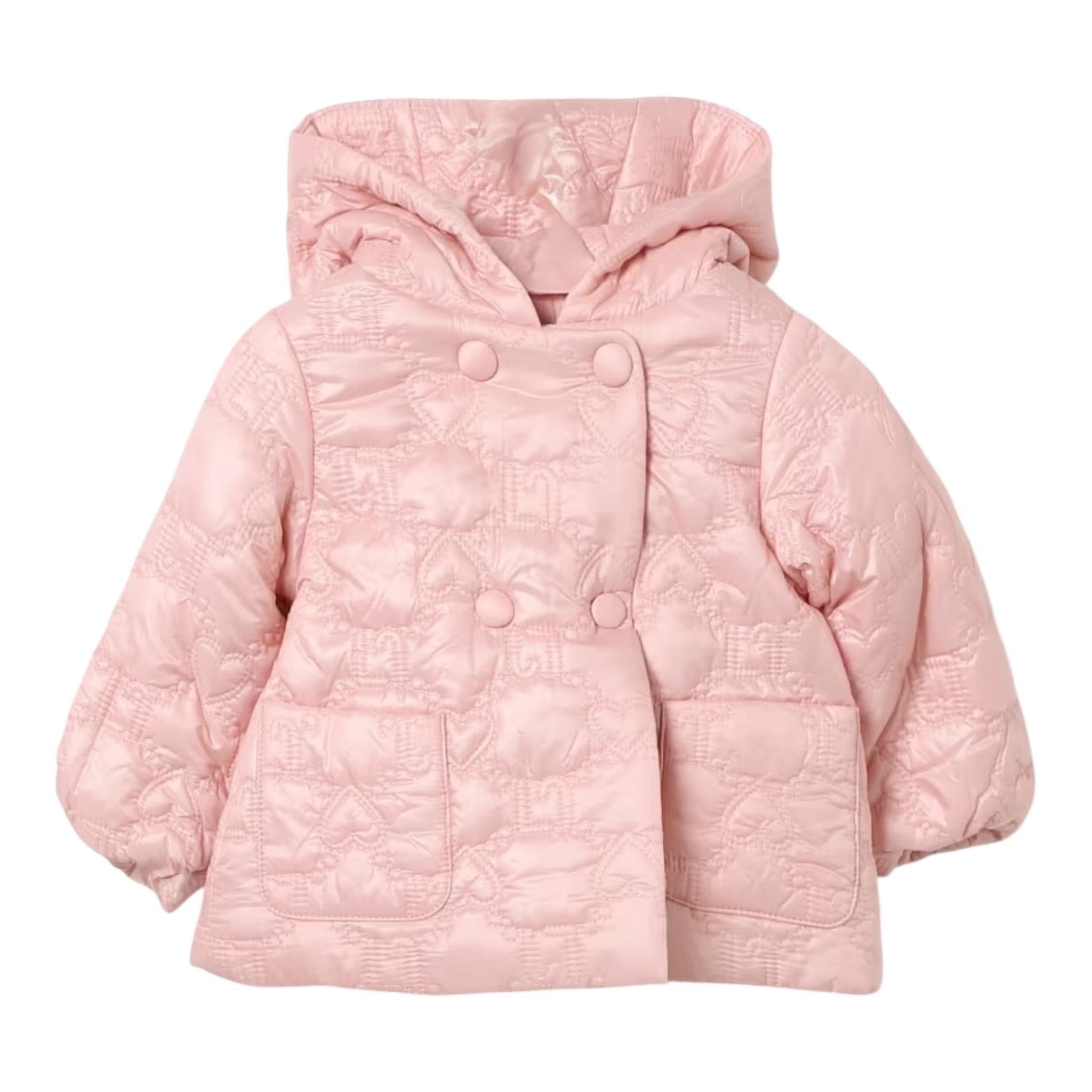 LIU JO giubbino tinta unita con cappuccio Rosa per Neonata HF4006XX ROSA LIU JO 