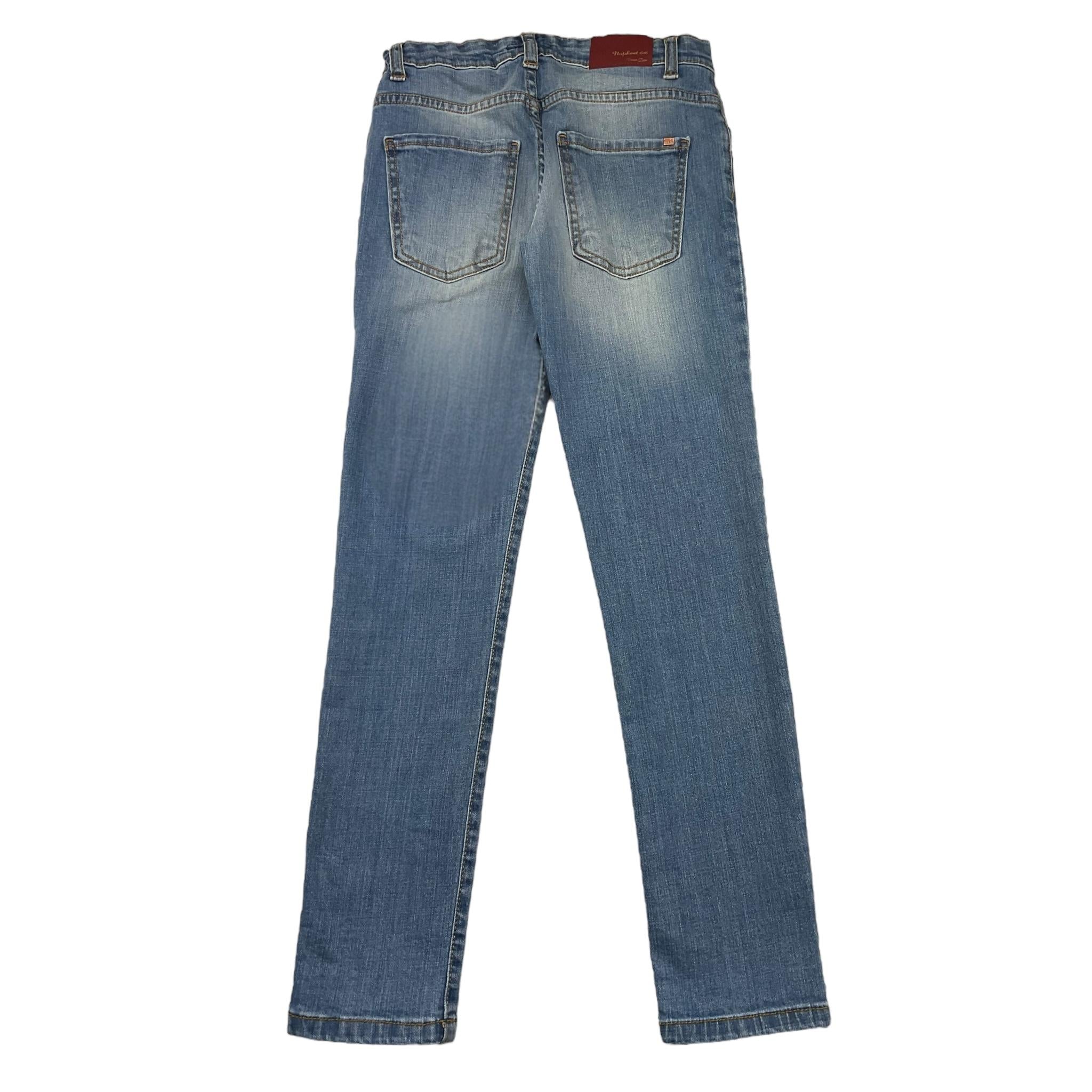 NUPKEET jeans tinta unita cn girovita regolabile Azzurro per Bambino 31NK949 AZZURRO NUPKEET 