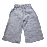 Le Bebe' Einfarbige Palazzo-Hose in Blau für Neugeborene