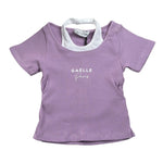 Gaelle T-Shirt tinta unita con Stampa Lilla per Bambina 2746M00462 LILLA GAELLE 