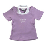 Gaelle T-Shirt tinta unita con Stampa Lilla per Bambina 2746M00462 LILLA GAELLE 