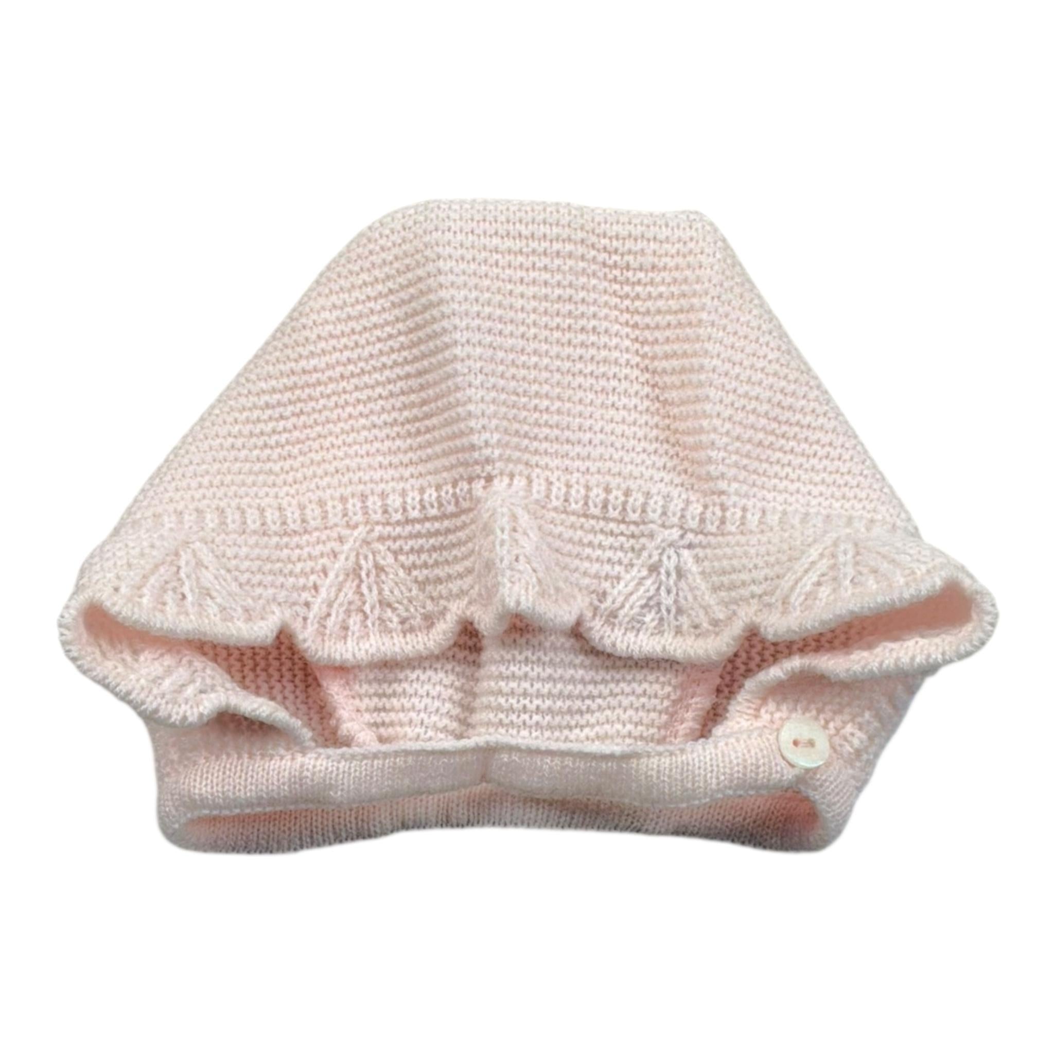 Mac Ilusio'N Cappello Tinta Unita con Ricami per Neonata G0299 ROSA MAC ILUSIO'N 