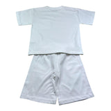 Moschino Completo 2 Pezzi T-Shirt-Bermuda Tinta Unita per Bambino HUG00X BIANCO MOSCHINO 