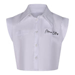 Marc Ellis Camicia Mezza Manica Tinta Unita con Logo per Bambina JMJSH01176 BIANCO MARC ELLIS 