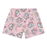 Mousse Short Tinta Unita con Fantasia per Neonata UNILEO ROSA MOUSSE 