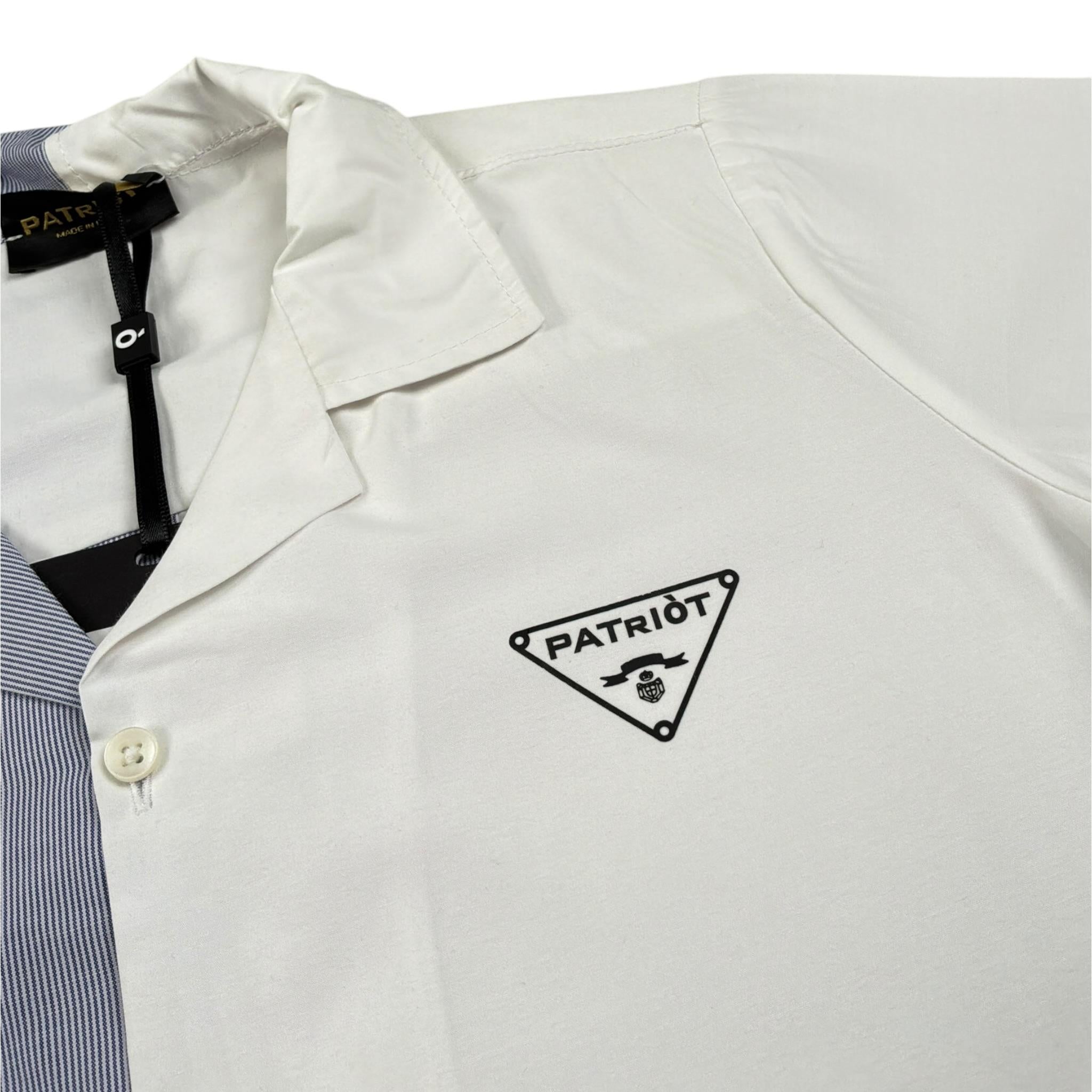 Patriot Camicia Mezza Manica Bicolore Bianco/Azzurro per Bambino CA001 BIANCO/AZZURRO PATRIOT 
