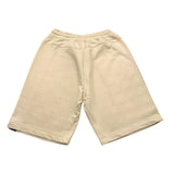 Zu+Elements Einfarbige Trainingsanzug-Bermudashorts mit elastischer Taille Beige für Jungen