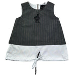 John Richmond Top Giromanica Tinta Unita per Bambina RGP26038TO GRIGIO JOHN RICHMOND 