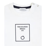 Trussardi T-Shirt tinta unita con Stampa Bianco per Neonato TIP25046TSX BIANCO TRUSSARDI 