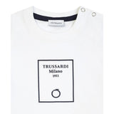 Trussardi T-Shirt tinta unita con Stampa Bianco per Neonato TIP25046TSX BIANCO TRUSSARDI 