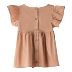 Sarabanda Camicia Mezza Manica con Fiocco per Bambina 0B538 MARRONE SARABANDA 