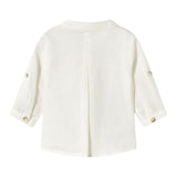 Mayoral Camicia Tinta Unita con Fantasia A Righe per Neonato 11033 PANNA MAYORAL 