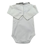 Seerose Body Manica Lunga Tinta Unita con Colletto per Neonata BDRS BIANCO SEEROSE 