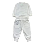 Trussardi Completo 2 Pezzi Felpa-Pantalone Tinta Unita per Neonato TIP26092CF BIANCO TRUSSARDI 