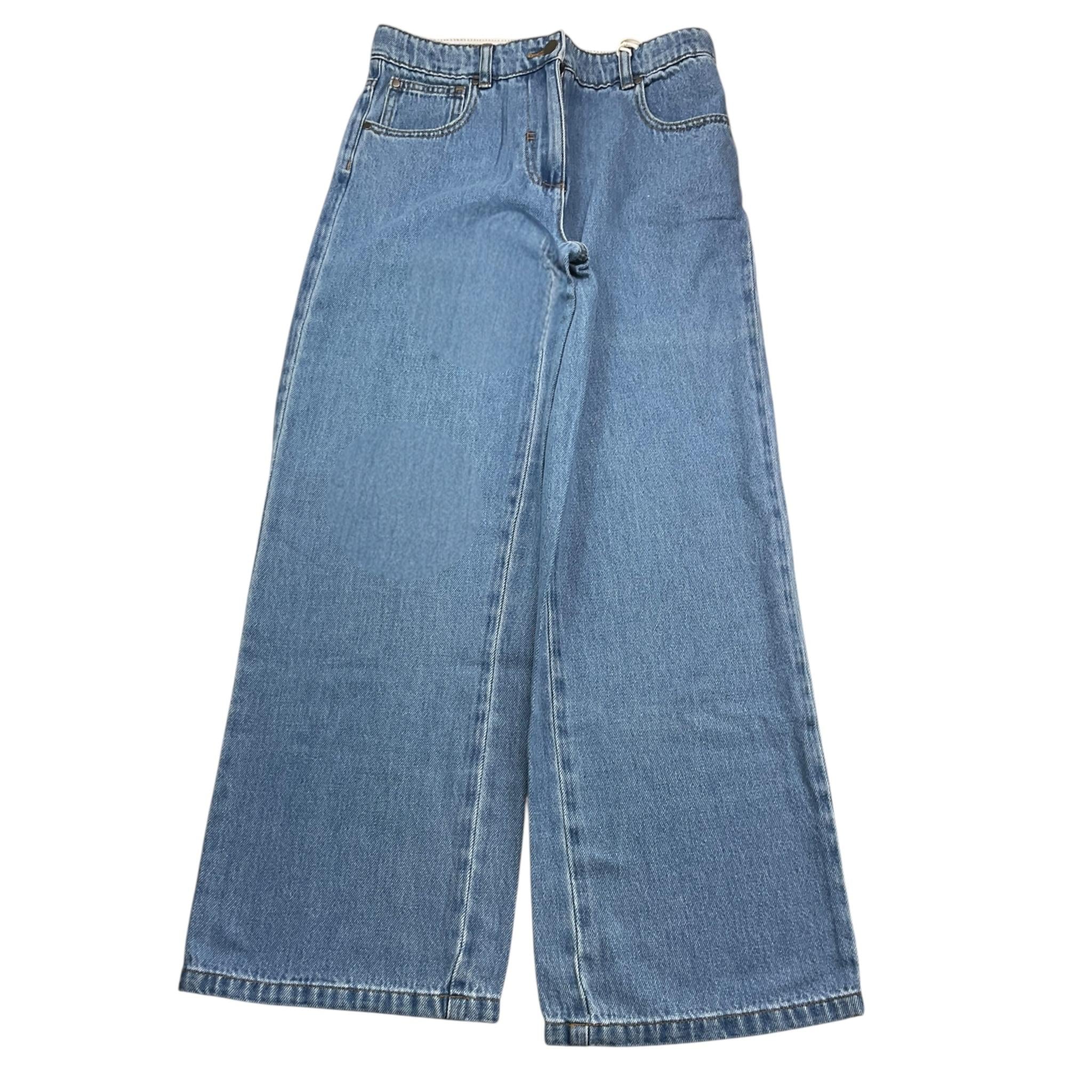 Stella Mccartney Jeans Tinta Unita Modello A Palazzo per Bambina TV6B10 AZZURRO STELLA McCARTNEY 
