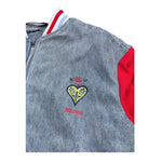 Just Cavalli Giubbino In Denim Tinta Unita con Maniche In Contrasto per Bambino JGP26105GB AZZURRO JUST CAVALLI 