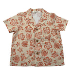 Zhoe & Tobiah Camicia Mezza Manica Tinta Unita Stampa Fantasia per Bambino WI1BJ BEIGE ZHOE & TOBIAH 