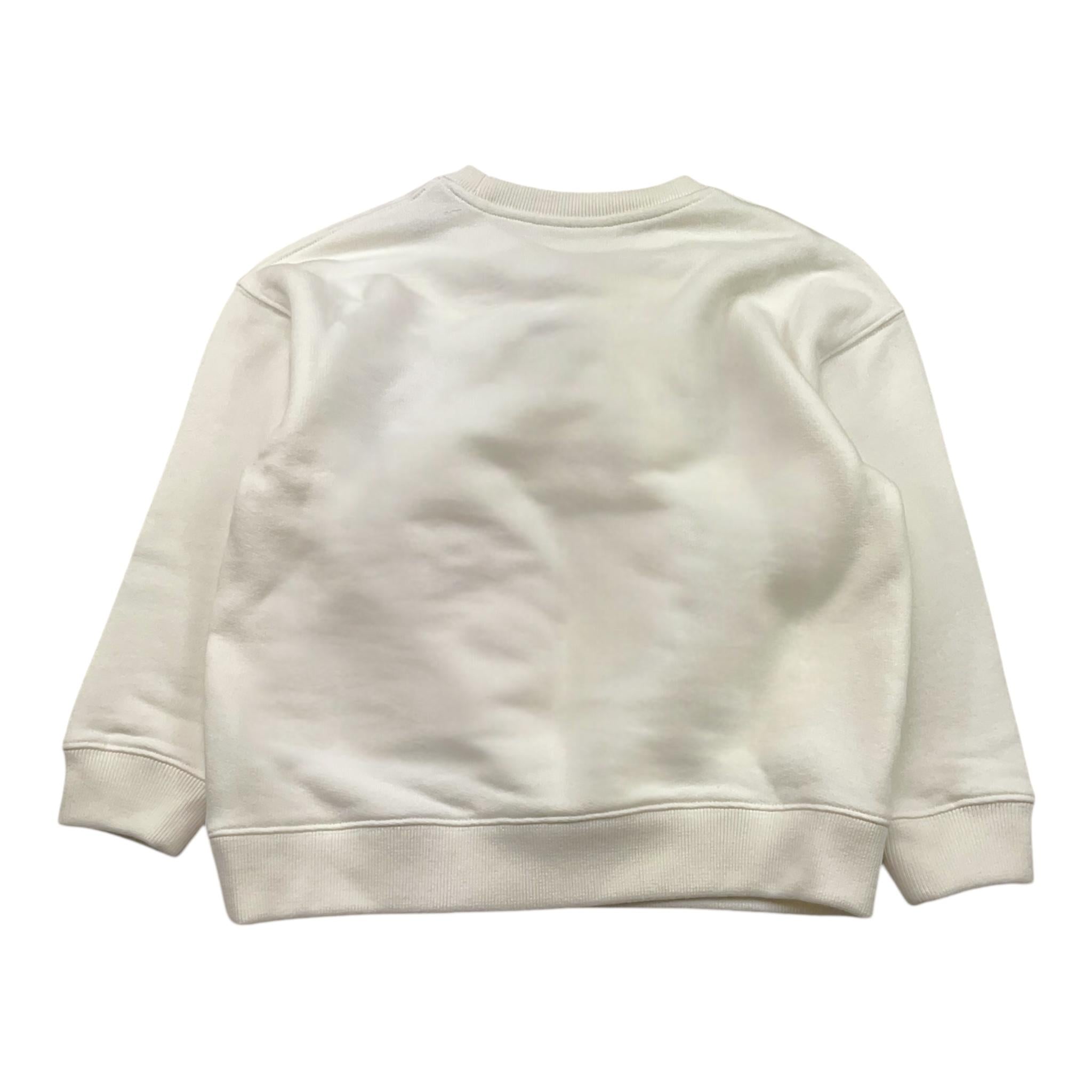 SAINT BARTH felpa girocollo tinta unita con stampa Bianco per Bambina TEXAN BIANCO SAINT BARTH 