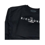 JOHN RICHMOND felpa tinta unita girocollo con stampa Nero per Bambina RGA24053FEJX NERO JOHN RICHMOND 