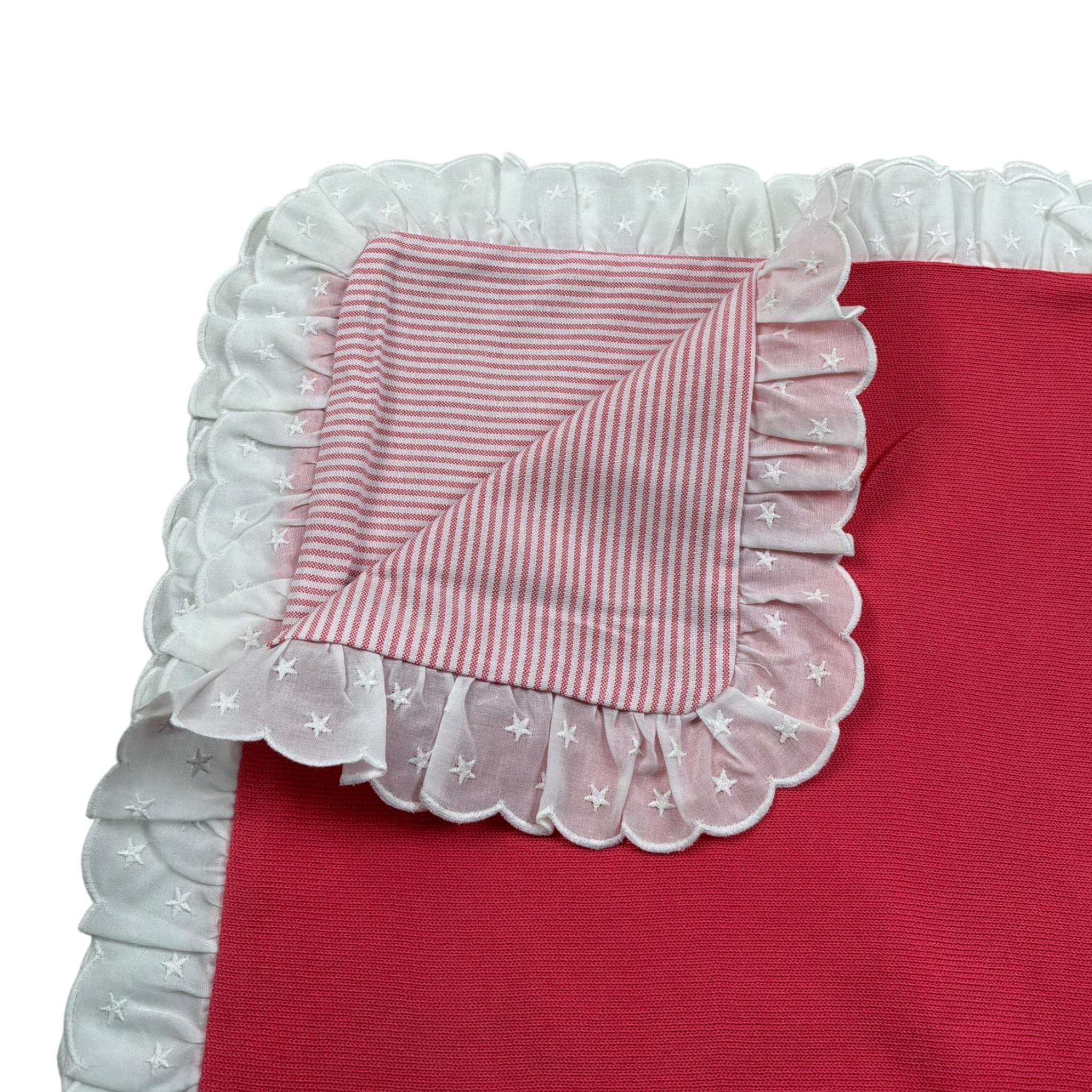 Dolcimonelli Coperta tinta unita con Profili In Contrasto Rosa per Bambina 436204116 ROSA DOLCIMONELLI 