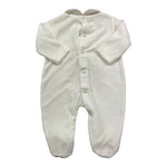 NINNAOH tutina tinta unita con applicazione Bianco per Neonata I24224T BIANCO NINNAOH 