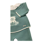 VALENTINA BEBES completo 3 pezzi maglia-ghettina-cappello Verde per Neonata HOW27 VERDE VALENTINA BEBES 