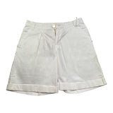 Lu Lu By Miss Grant Einfarbige weiße Shorts mit elastischer Taille für Mädchen