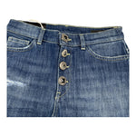 DONDUP jeans tinta unita con bottoni Blu per Neonata DFPA083N BLU DONDUP 