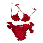 Saint Barth Costume 2 Pezzi Triangolo-Slip  per Bambina 00365L ROSSO SAINT BARTH 