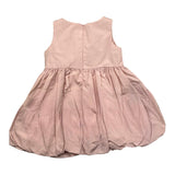 Please Einfarbiges ärmelloses Kleid mit rosa Applikation für Baby Mädchen