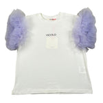 Vicolo T-Shirt tinta unita con Rouches Bianco per Bambina 3146M00125 BIANCO VICOLO 