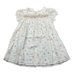 Wedoble Abito Mezza Manica Tinta Unita Stampa Floreale per Bambina V2502704A BIANCO WEDOBLE 