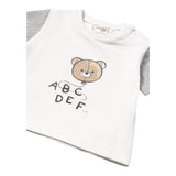 Mayoral T-Shirt Girocollo Tinta Unita con Stampa In Contrasto per Neonato 1037 BIANCO MAYORAL 