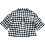 Max&Co. Camicia Mezza Manica Fantasia Quadri per Bambina MX0123 BIANCO/BLU MAX&Co. 