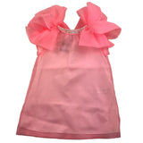 Dondup – Ärmelloses Kleid aus einfarbigem rosa Tüll für Mädchen