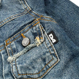 Daniele Alessandrini Giubbino In Denim Tinta Unita con Bottoni per Neonato 1295OD0894 BLU DANIELE ALESSANDRINI 