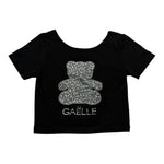 Gaelle T-Shirt tinta unita con Brillantini Nero per Bambina 2746MY00527 NERO GAELLE 