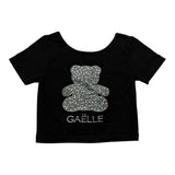 Gaelle T-Shirt tinta unita con Brillantini Nero per Bambina 2746MY00527 NERO GAELLE 