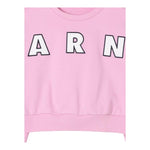 MARNI felpa girocollo tinta unita con stampa Rosa per Bambina M01193 ROSA MARNI 