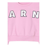 MARNI felpa girocollo tinta unita con stampa Rosa per Bambina M01193 ROSA MARNI 