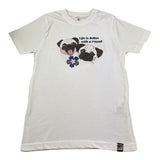 F**K T-Shirt Tinta Unita con Stampa per Bambina KSKIDEO BIANCO F**K 