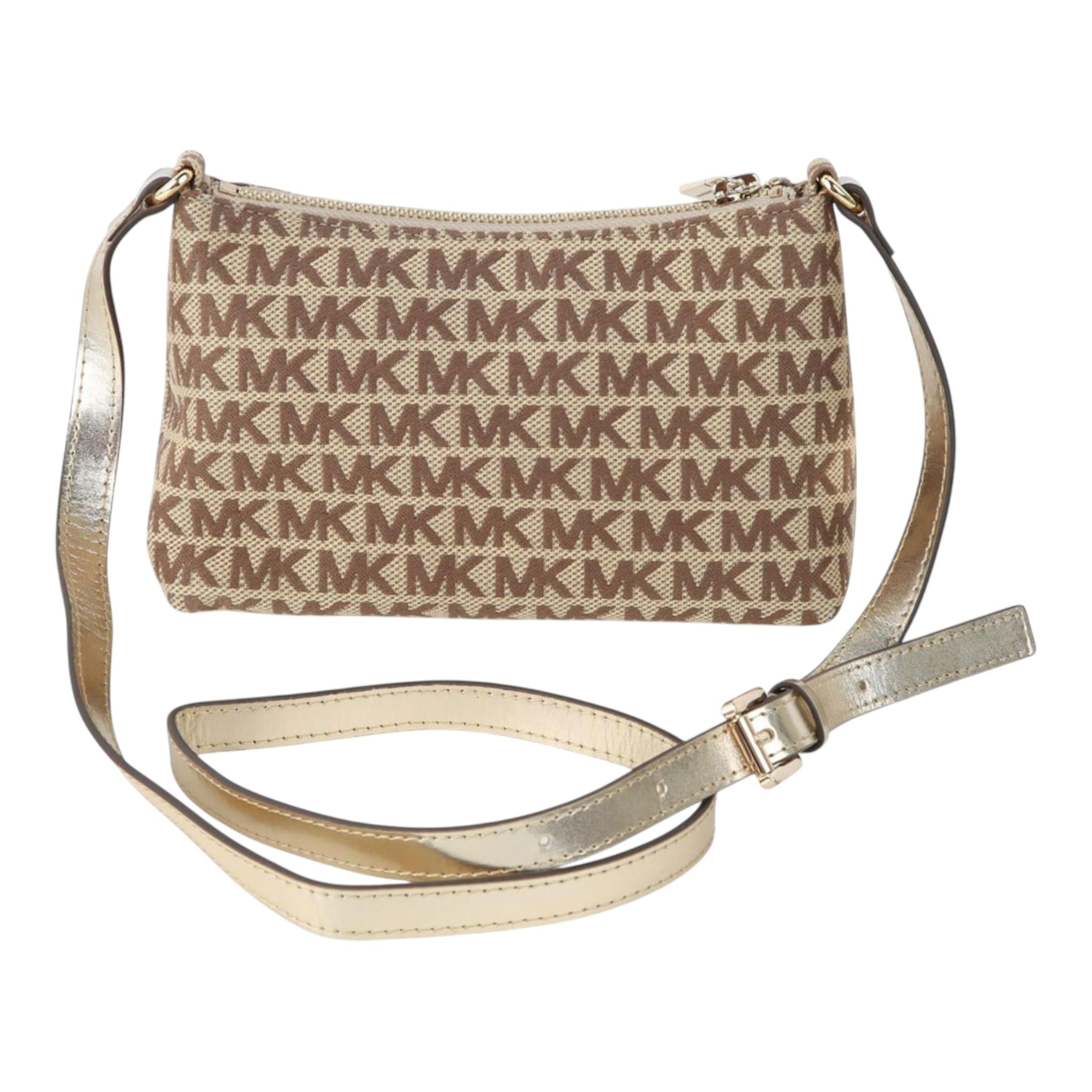 MICHAEL KORS borsa tinta unita con stampe logo Beige per Bambina R30247 BEIGE MICHAEL KORS 