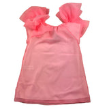 Dondup – Ärmelloses Kleid aus einfarbigem rosa Tüll für Mädchen