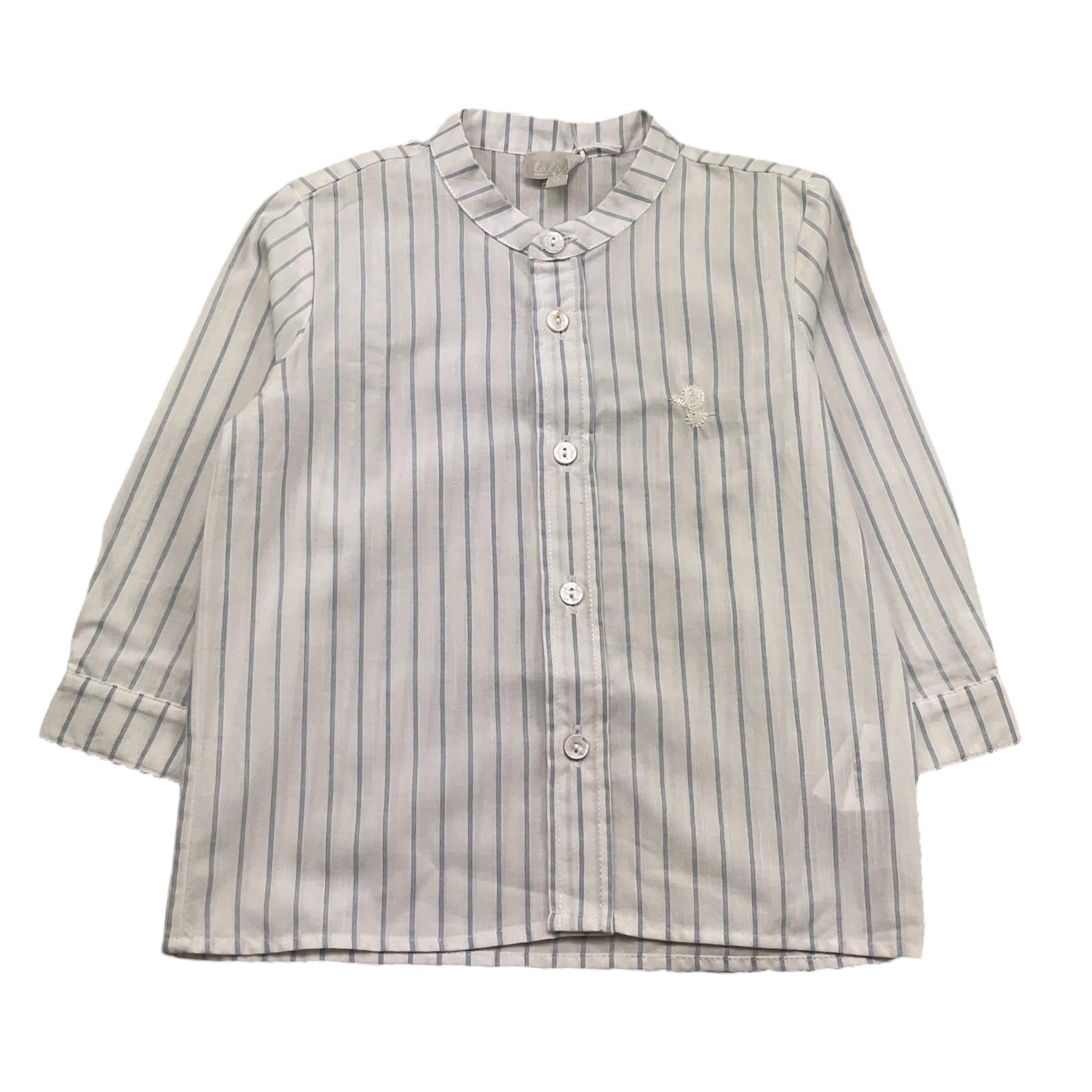 Lalalu' Camicia Manical Unga Fantasia A Righe per Neonato CTL01E BIANCO LALALU' 