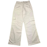 Lu Lu By Miss Grant Einfarbige Palazzo-Hose mit elastischer Taille in Weiß für Mädchen