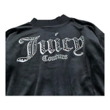 Juicy Couture Felpa In Velluto Girocollo Tinta Unita per Bambina JBX6673 NERO JUICY COUTURE 