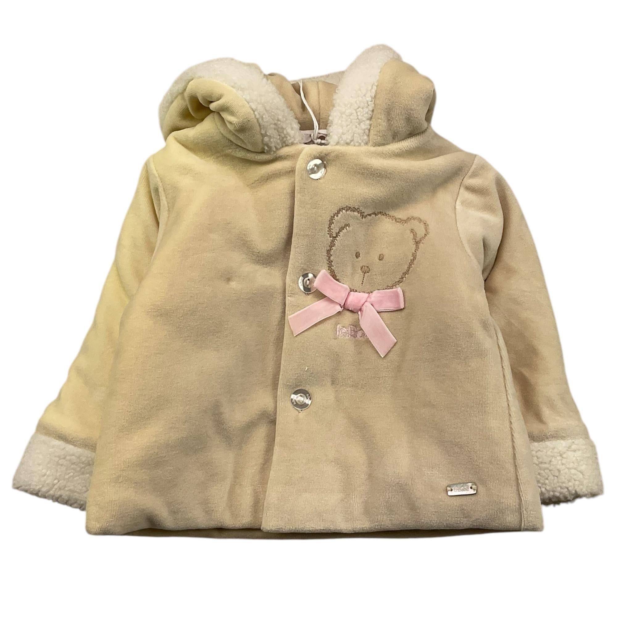 LE BEBE' cappotto tinta unita con cappuccio in ciniglia Beige per Neonata LBG6160 BEIGE LE BEBE' 