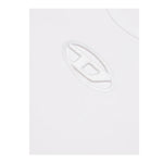 Diesel T-Shirt Girocollo Tinta Unita con Logo per Bambina J01830XX BIANCO DIESEL 