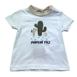 Manuel Ritz T-Shirt Girocollo Tinta Unita con Ricamo per Neonato MR3117N BIANCO MANUEL RITZ 