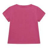 Guess T-Shirt Girocollo Tinta Unita con Stampa per Neonata A5GI02K6YW4X FUXIA GUESS 